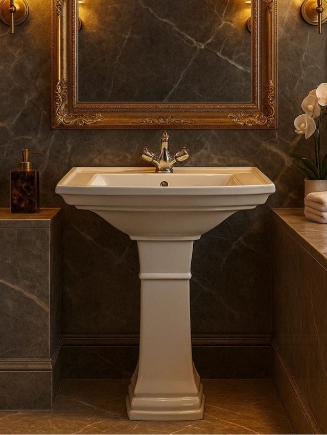 Wash Basin With Pedestal